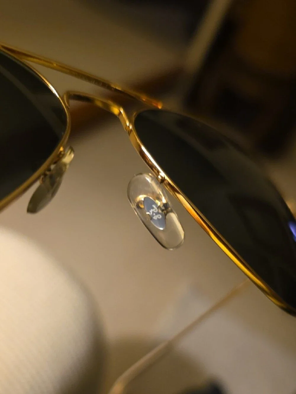 Ray-Ban Aviator Sunglasses - Gold Frame with Dark Green Lenses